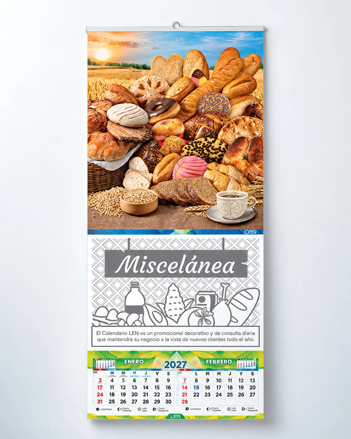 Calendario de pared personalizado
